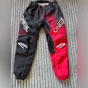 O'Neal Youth Element Motocross Pant Red/Black/white Padded Moto
